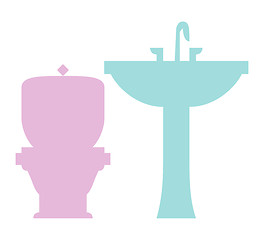 Image showing bathroom set