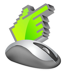 Image showing Computer Mouse with cursor 