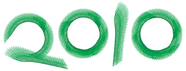 Image showing Vector Illustration 2010 New Year's