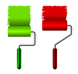 Image showing paint roller brush 