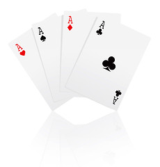 Image showing game cards vector 