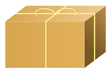 Image showing shipping box vector 