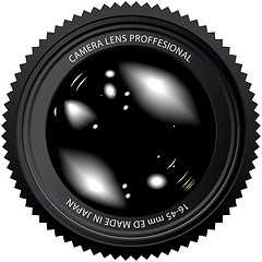 Image showing camera lens vector illustration 