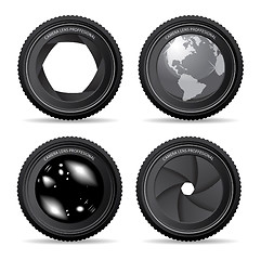 Image showing Vector illustration of camera lens 