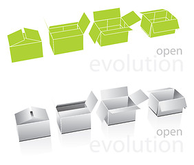 Image showing vector illustrated carton boxes 