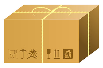 Image showing shipping box vector 