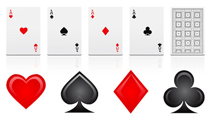 Image showing game cards vector 