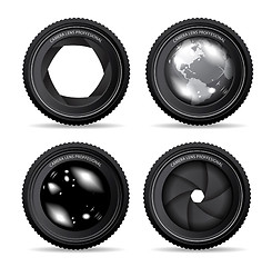 Image showing Vector illustration of camera lens