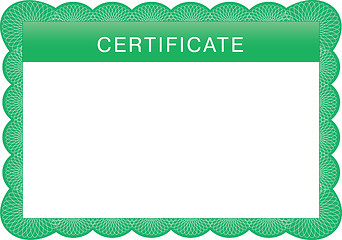 Image showing Classic guilloche border for diploma or certificate