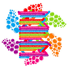 Image showing Template text with juice color drop