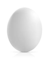 Image showing close up of an egg on a white background