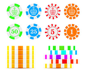 Image showing Casino chips illustration