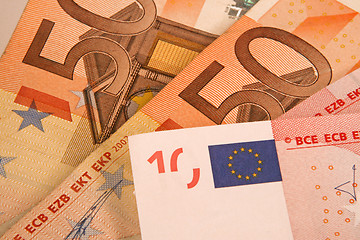 Image showing euro money background