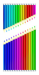 Image showing Set of color pencils