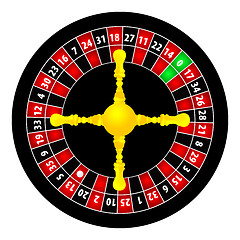 Image showing roulette illustration on white background