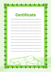 Image showing Blank Certificate 