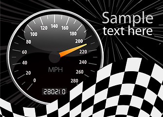 Image showing Speedometer vector illustration