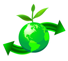 Image showing green globe 