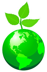 Image showing green globe 