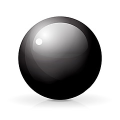 Image showing 3D glossy sphere, vector illustration