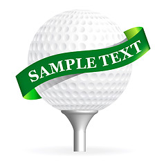 Image showing Golf ball isolated on white 