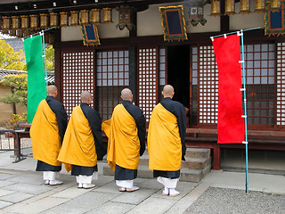 Image showing Buddhist monks group