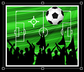 Image showing Vector football background