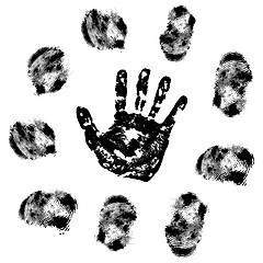 Image showing vector fingerprint 