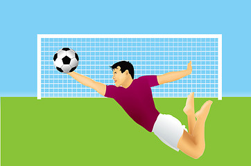 Image showing soccer goalkeeper