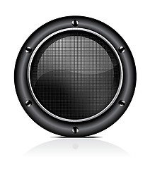 Image showing sound speaker on white