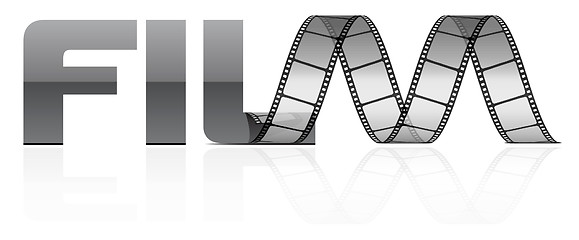Image showing vector film strip 