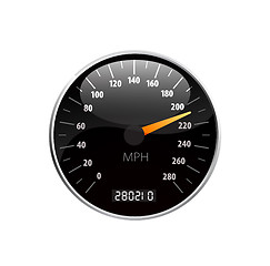 Image showing Speedometer vector illustration