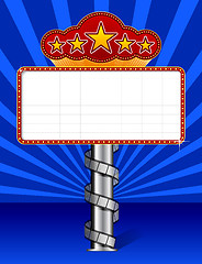 Image showing Marquee with wraps film strip illustration