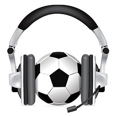 Image showing Football Soccer Podcast Vector