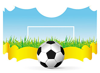 Image showing Vector football background