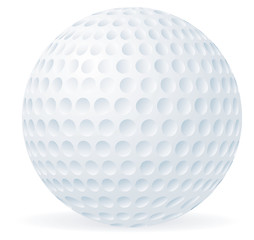 Image showing Golf ball isolated on white 