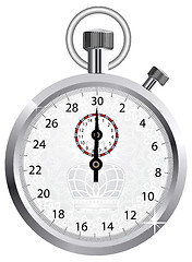 Image showing Vector crown stopwatch 