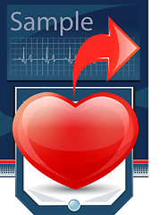 Image showing Heart cardiogram