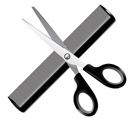 Image showing Barber tools - vector illustration 