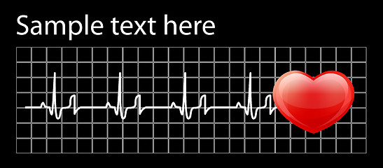 Image showing Heart cardiogram