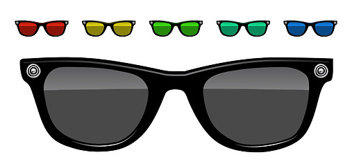 Image showing sunglasses vector illustration 