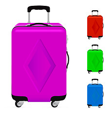 Image showing Suitcases isolated on a white background. 