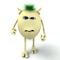 Image showing 3d angry character puppet