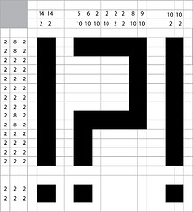 Image showing A blank crossword vector