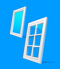 Image showing perspective plastic window illustration 