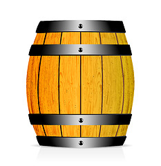 Image showing Wooden barrel