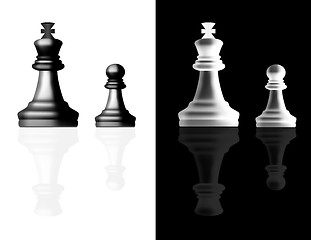 Image showing Chess pieces vector