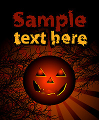 Image showing Halloween background, vector illustration 