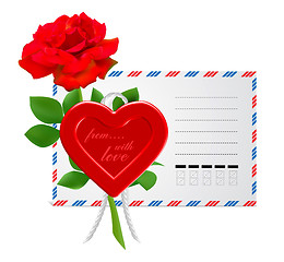 Image showing envelope to the St.Valentine