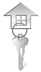 Image showing vector illustration of house key 